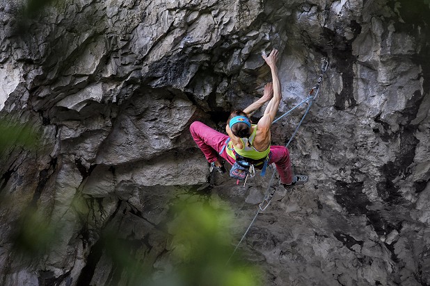 Pure Dreaming was Angy's fifth 9a or harder  © Bernie Ruech