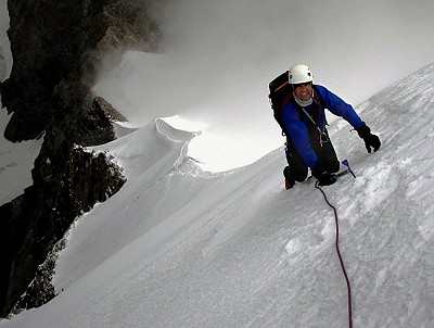 Winter climbing?
Daniel Surchat on the Biancograt  © robert bratton