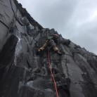 My first time climbing on slate