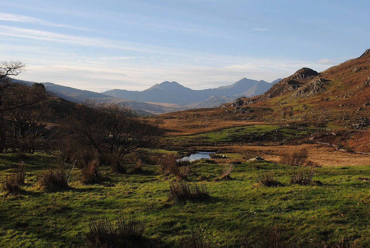 The Snowdon range from Capel Curig  © Alex Kendall