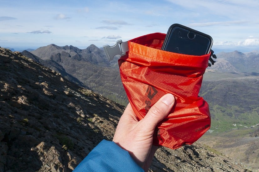 It's a good size for a phone and other small gadgets you can't afford to get wet  © Dan Bailey