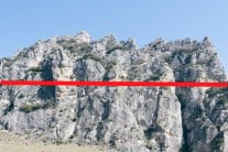 During nesting season climbing is only allowed below the red line.