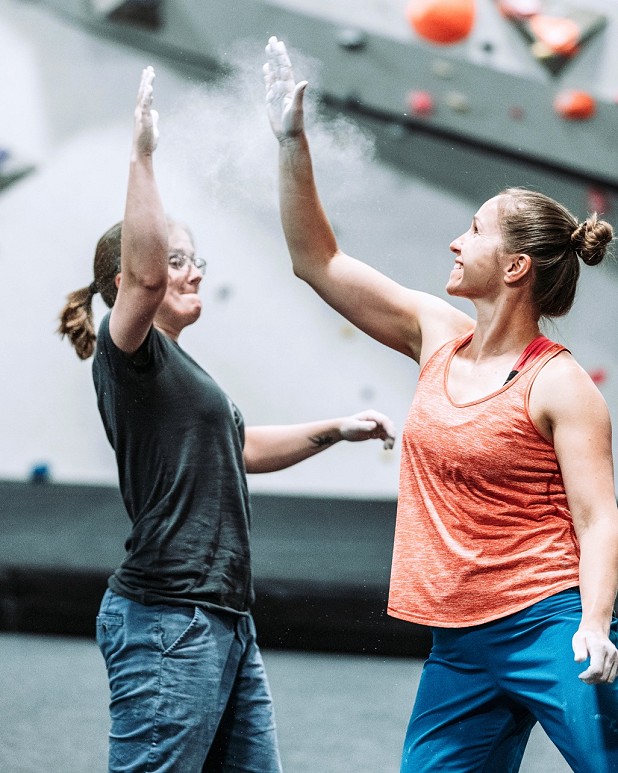 The Depot has a strong female-led team  © Women's Climbing Symposium
