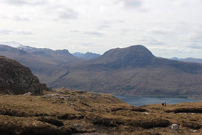 Looking over to Sail Mhor on the ascent of Beinn Ghobhlach.  © Rosie Robson