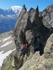 Aiguille Crochue traverse - 1st alpine route for daughter