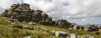 A long stride approaching the summit of Rough Tor, Bodmin Moor.