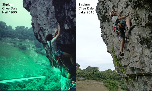 Father and Son climbing fashions compared  © Neil McA