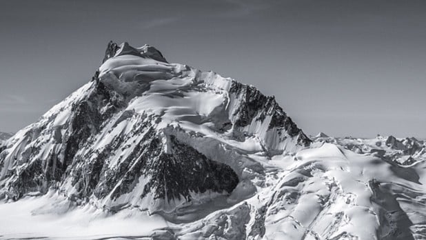 The Epaulette Ridge of Mount Waddington takes the right skyline.  © Jon Scurlock