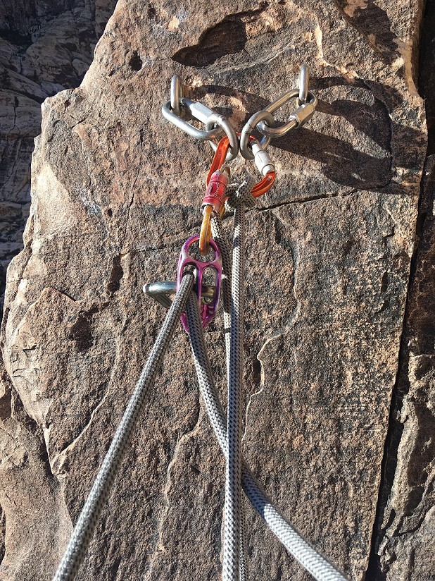 The VOLTA at a bolted belay  © Tom Ripley