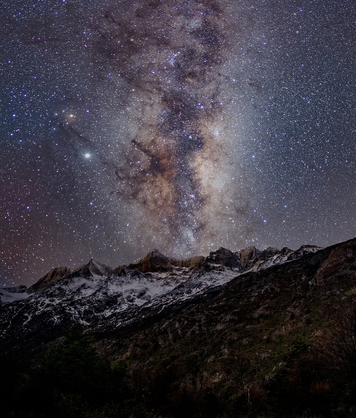 Core of the galaxy. Cordillera Paine. Patagonia  © Removed User