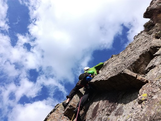 Rich starting up pitch 3 of Haste Not, White Ghyll  © *superchilled
