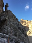 The view to the top of Southeast Arete. Tofana di Rozes