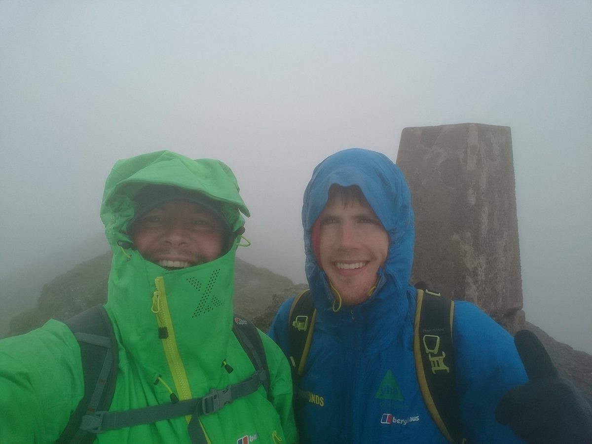 Alex (right) and Richard on a very dreich Ben Lawers  © Alex Staniforth