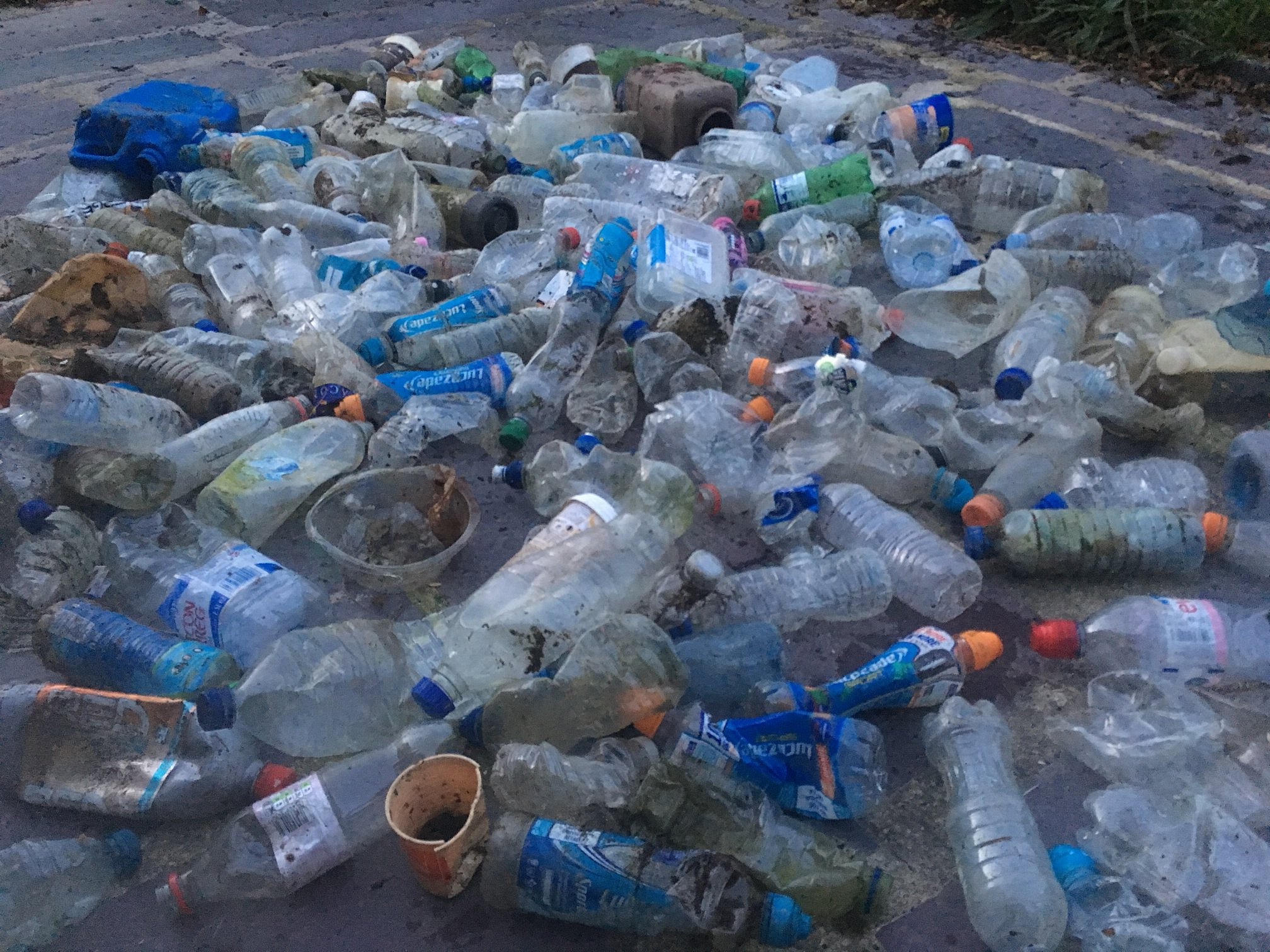229 plastic bottles were gathered from Snowdon alone in the 2018 event  © Real3Peaks Challenge