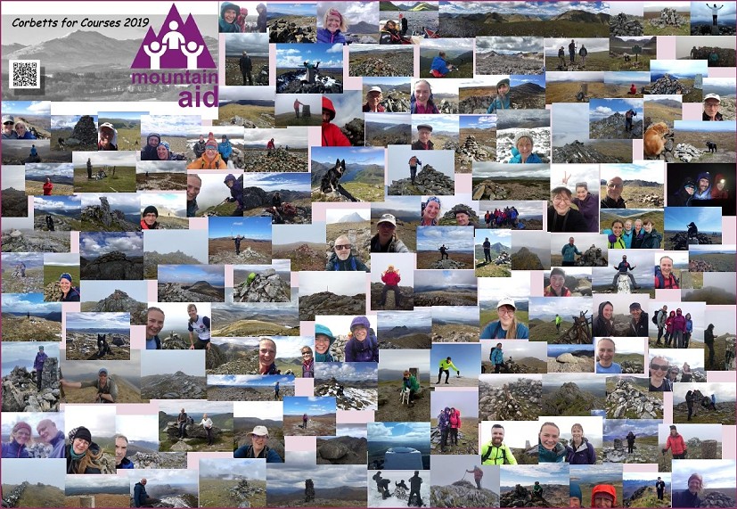 Participants contributed to this cool Corbetts collage...  © Mountain Aid