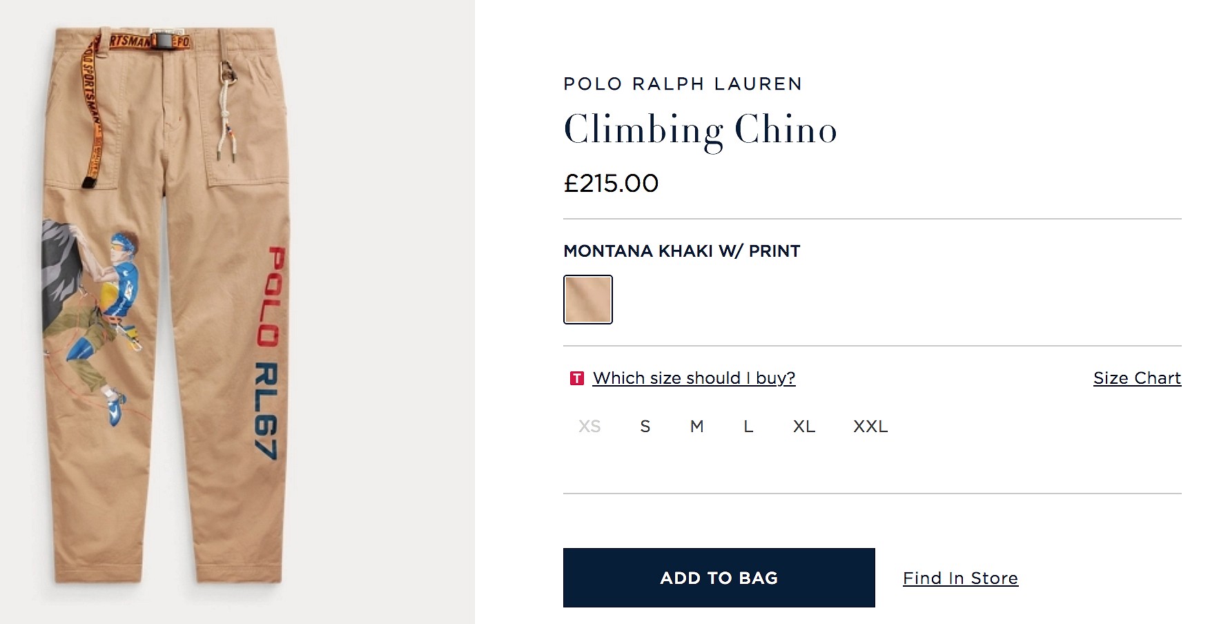 Ralph Lauren's 'Climbing Chino.' I'll take two, please.  © Ralph Lauren