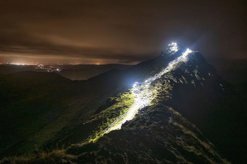 The lights of Penrith from the ridge  © Nick Landells, Lakeland Photo Walks