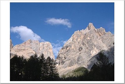 View of the Dolomite's highest peak, Marmolada from hut  © balazagi