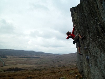 Mike Robertson, Not To Be Taken Away, Stanage  © Dr H