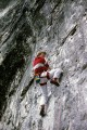 As a trad route in 1987, as you'll guess from the silly trousers.