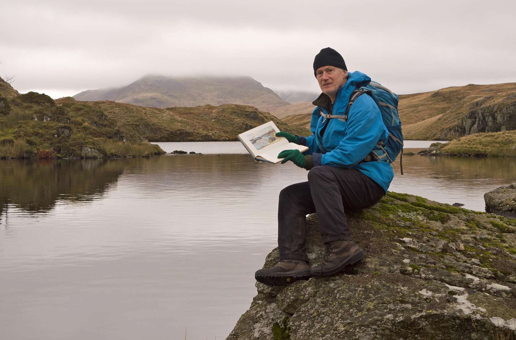 Attempting to reproduce an image from the book at Angle Tarn, Patterdale  © Ronald Turnbull