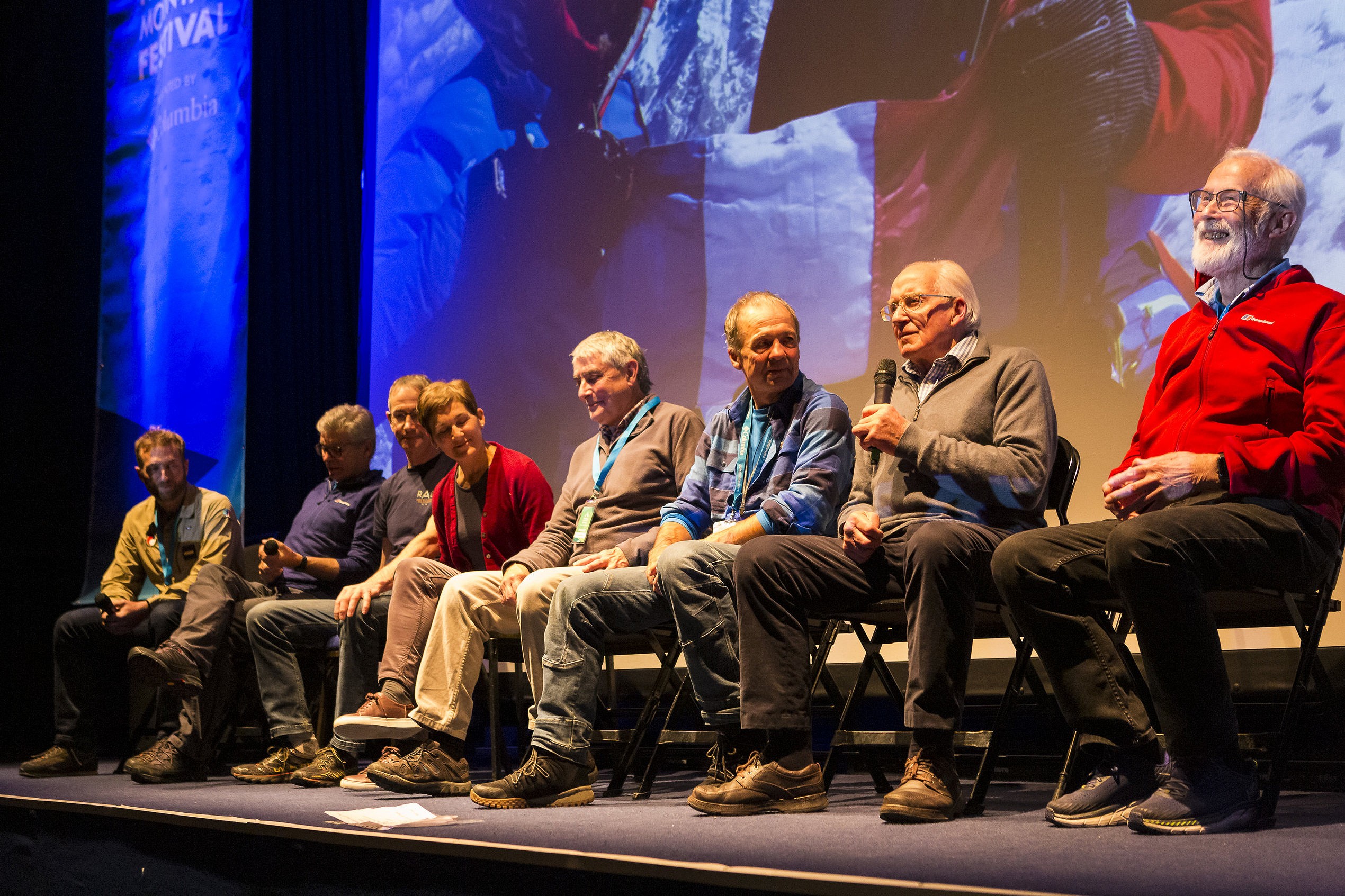 Mountaineering legends during the Changabang film session.   © Kevin Moran