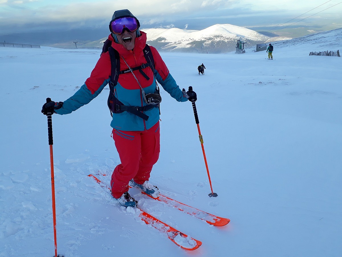 Skiing in the Cairngorms - "home is where all the adventures start and end, for me"  © Di Gilbert