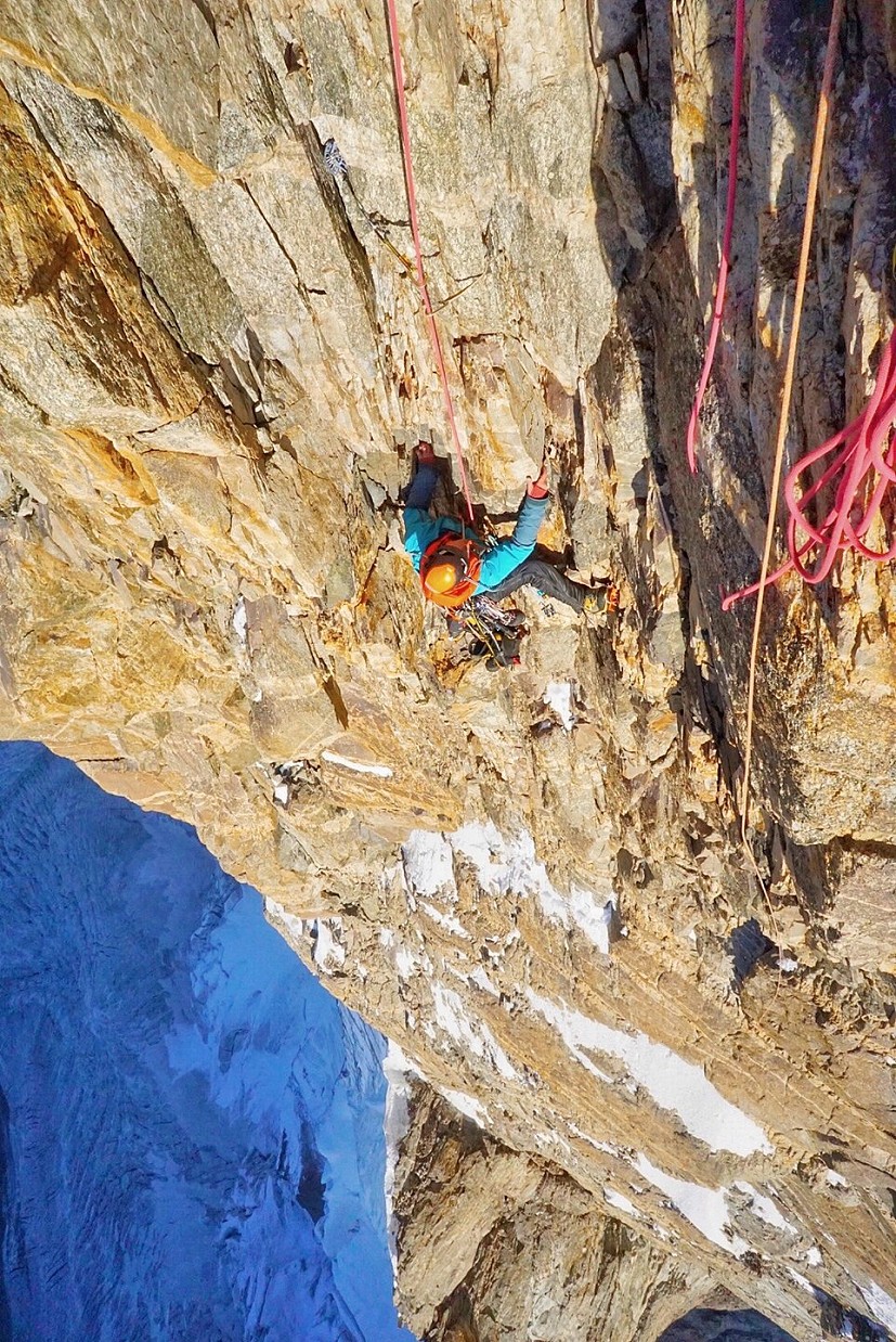Pakistan or Gogarth? Ally climbing on perfect rock.  © Tom Livingstone