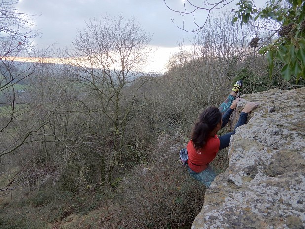 Testing the S-Heel topping out  © UKC Gear