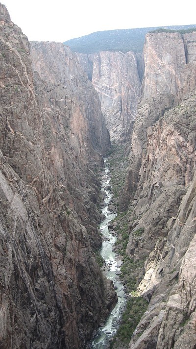 Black Canyon, Gunnison National Park, with the Painted Wall framed in the centre.   © Luke Mehall