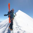 Summit of Mont Blanc via the Grands Mulets route - with skis and ski descent from the summit down the north face