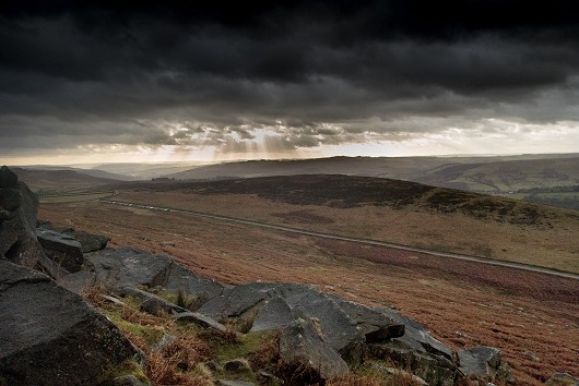 View from Stanage after climbing Christmas Crack as near to Christmas as I could manage  © Rob Jarratt