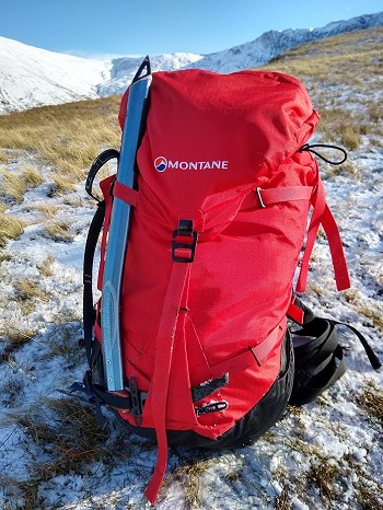 It's an excellent pack for winter walking, climbing and mountaineering  © Toby Archer