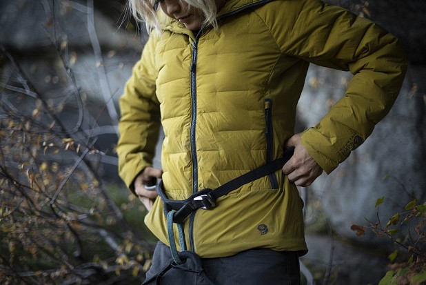 Mountain Hardwear athlete Anna Liina Laitinen testing out the Super DS Climb Jacket   © Mountain Hardwear