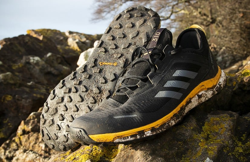 Soft, breathable mesh uppers and a shallow-studded sole   © Dan Bailey
