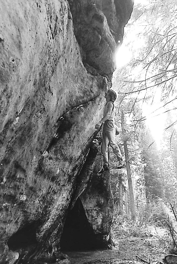 Hitchhiker's Direct (7B) at Kyloe-in-the-Woods  © Ian Cummins Collection