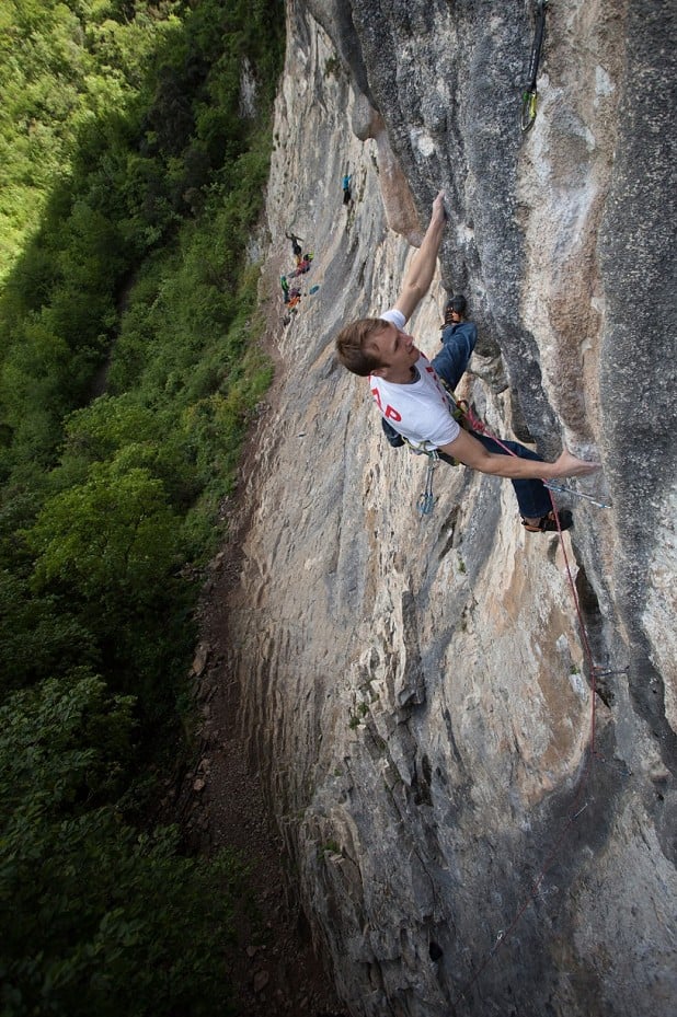 Due to the additional punch, the hat comes off on Skimmia (7b)  © Rob Greenwood - UKC