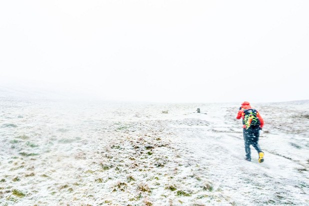 White outs across the high fells were common  © Steve Ashworth
