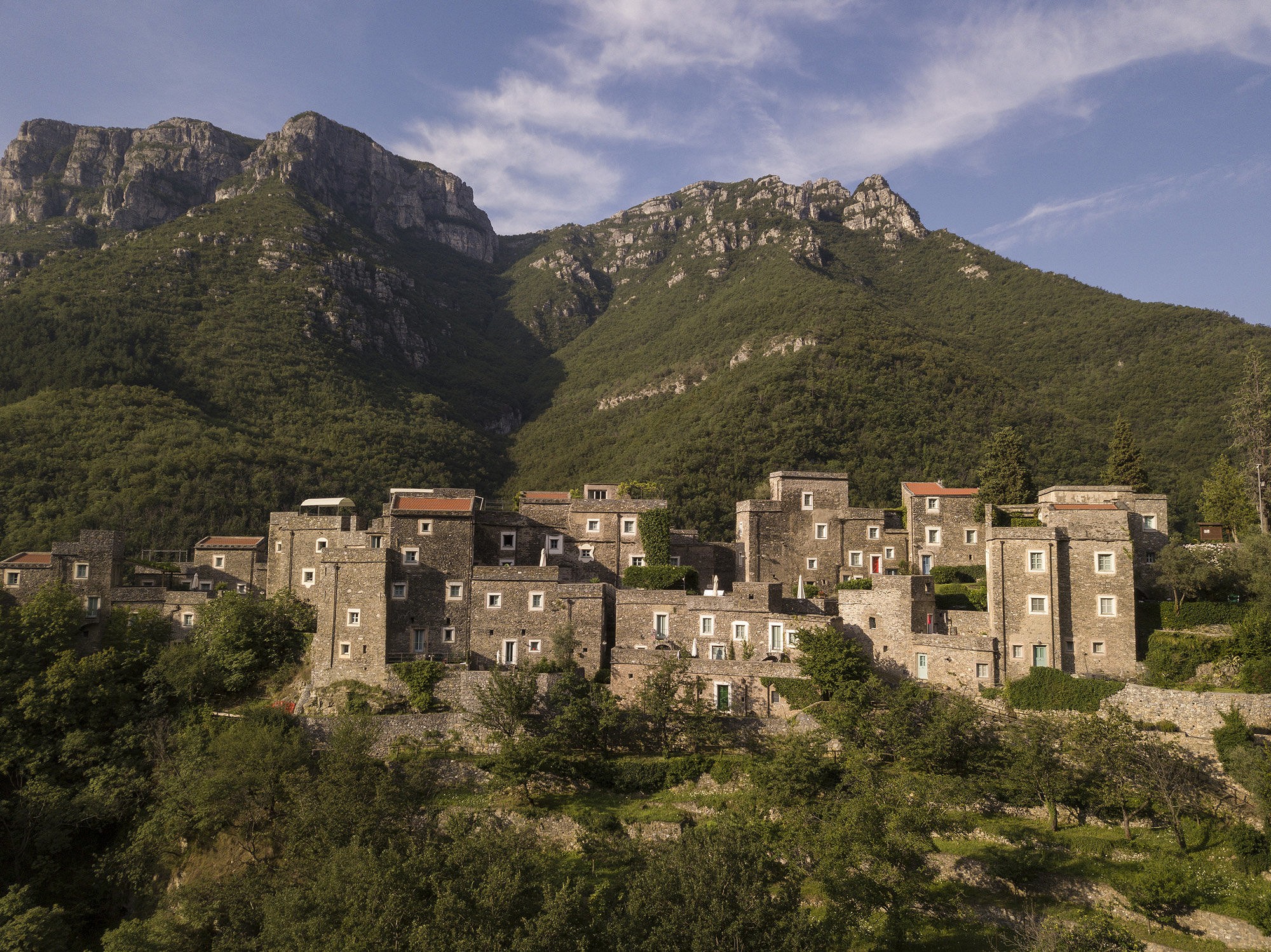 The amazing Colletta de Castelbianco with the big peaks to the south in the back ground.  © Alan James