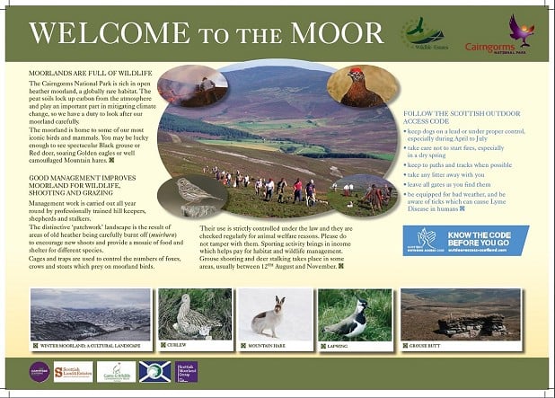 Moorland Board Scotland 2020  © Scottish Land and Estates