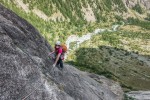 Climbing on perfect granite in Ailefroide