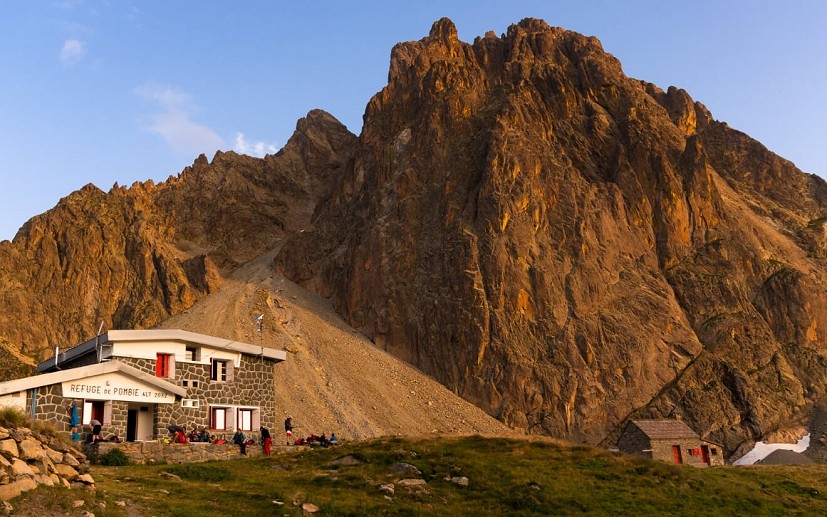 The Refuge de Pombie, one of many manned huts in the mountains  © Alex Roddie