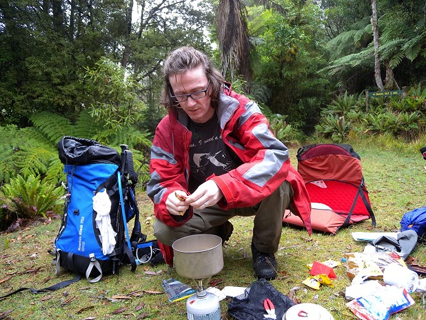 Camp cuisine - home made dehydrated meals beat fancy packet stuff, says Ed  © Ed Byrne