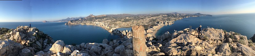 View of Calpe from the top of the Peñón.  © UKC Articles