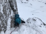 Third pitch of Eastern Slant III 4, Anoach Dubh East Face