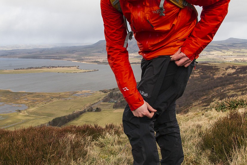 The long side zips allow for ventilation and make it easy to put the trousers on over boots  © Dan Bailey