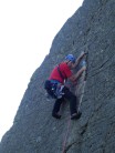 Rob Lewis at 70 on Dexter Wall, Grey Crag (VS+)