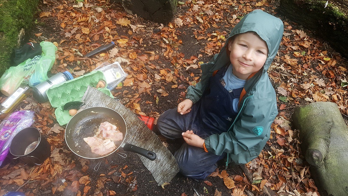 Kids love cooking outdoors, and as far as we know there's no law against it  © Will Legon
