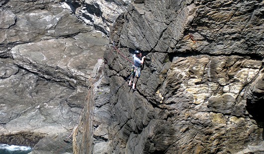 Climbing in Donegal  © Robmckim