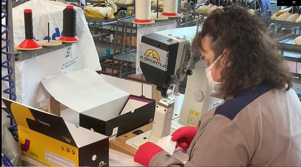 The Italian factory has switched from footwear to PPE  © La Sportiva